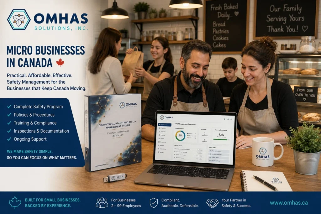 OMHAS Light for Micro Businesses OMHAS | Outsourced Management for Health and Safety | Canada
